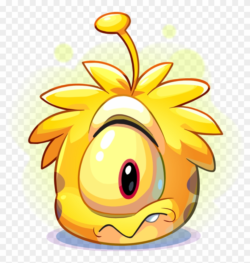 Yellow Alien Puffle Adoption - Club Penguin Alien Puffle #1172936