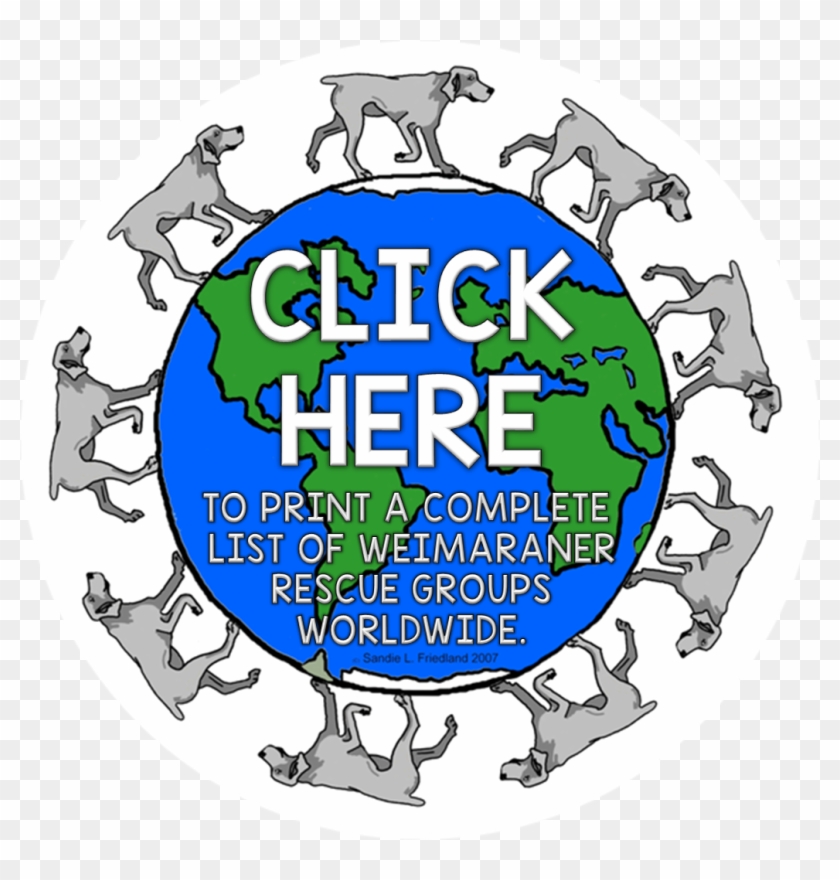 Weimaraner Rescues Usa - Weimathon Logo 5 Round Ornament #1173024