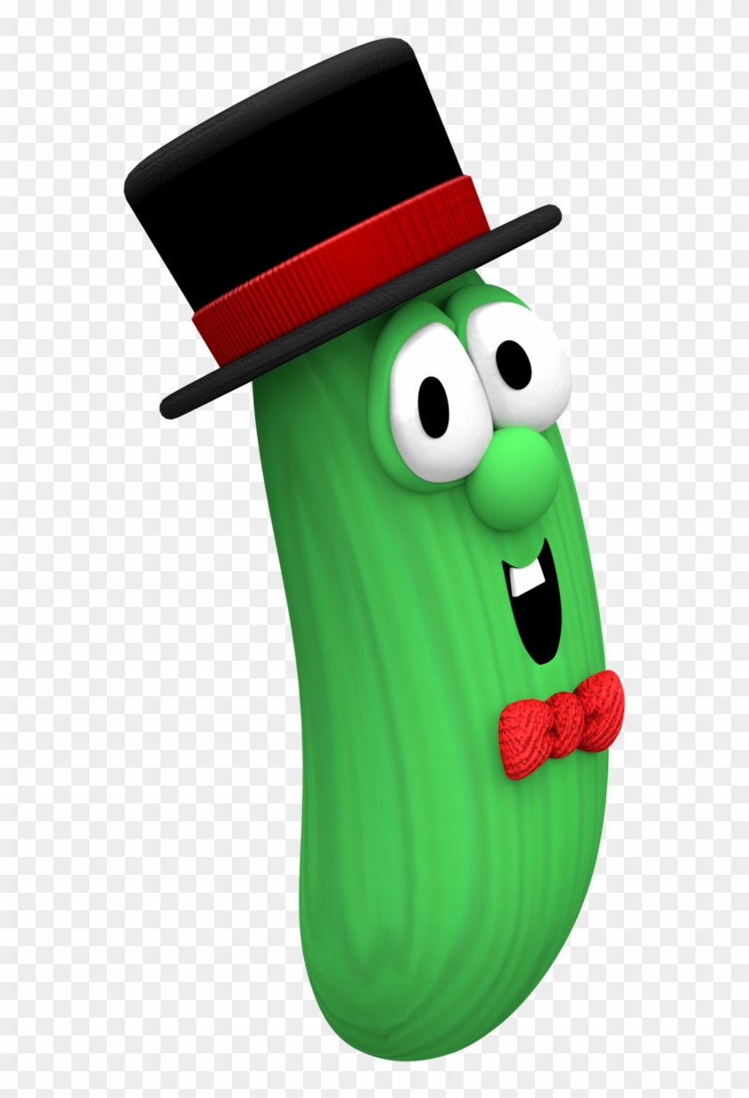 Larry The Cucumber In A Tophat Render By Nintega-dario - Illustration #1173058