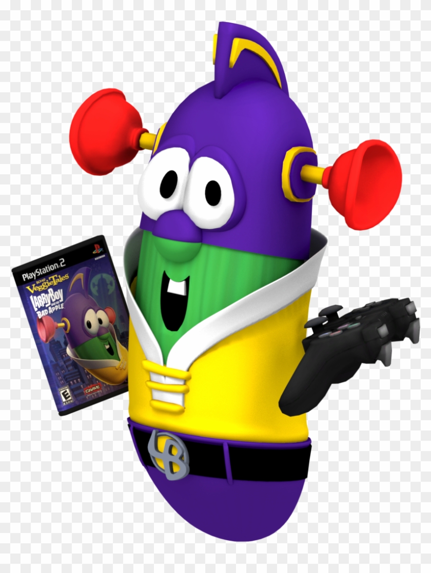 Larryboy With His Ps2 Game By Nintega-dario - Larryboy With His Ps2 Game By Nintega-dario #1173068