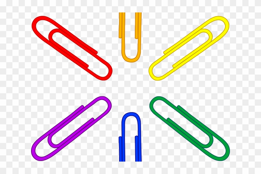 Paper Clipart Office Paper - Paper Clip Color Png #1173127