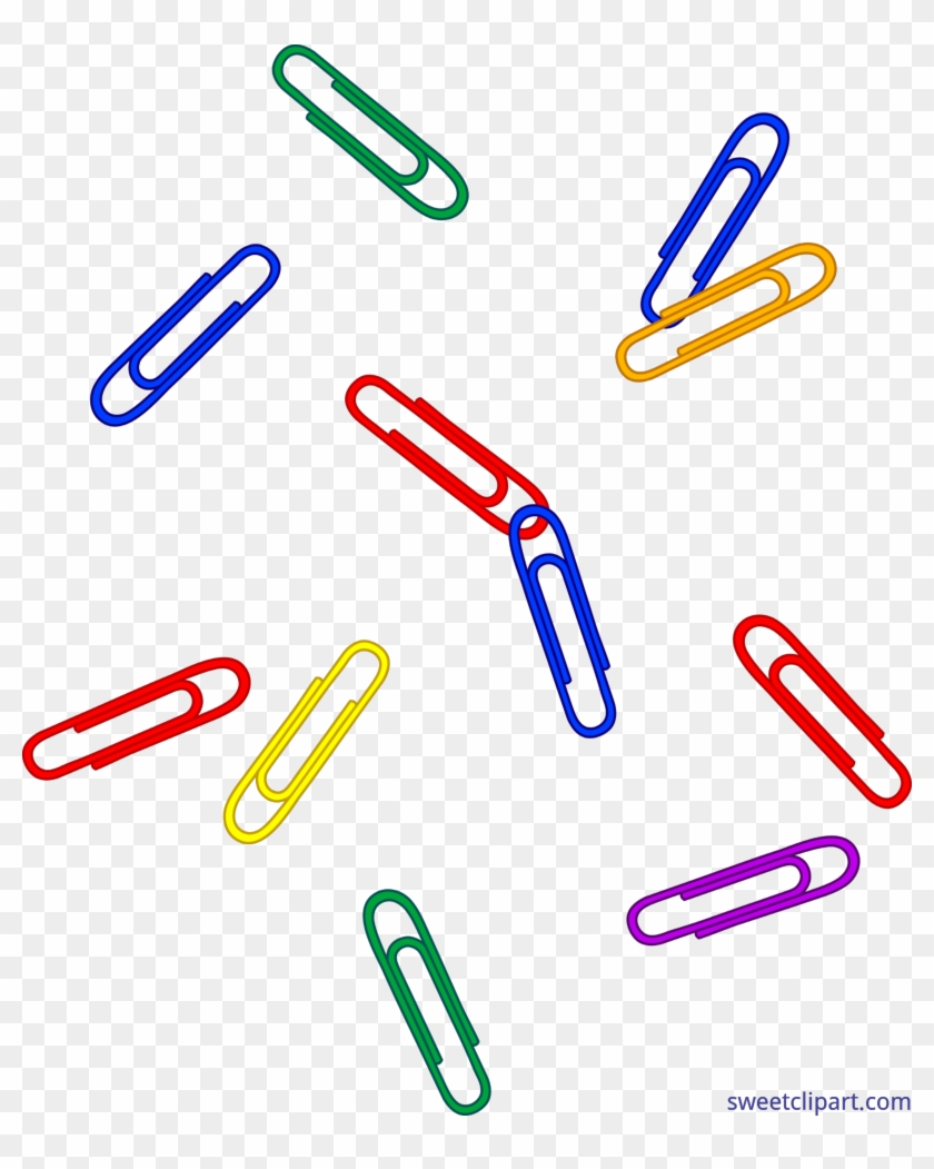 Paper Clipart Office Paper - Colorful Paper Clips Png #1173147