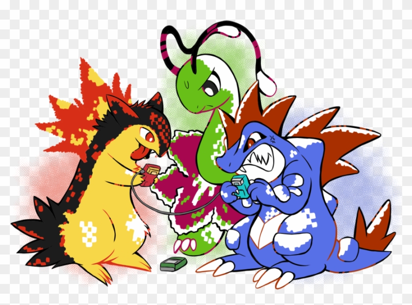 The First Four Pokemon Starter Generations In Their - Sticker #1173169