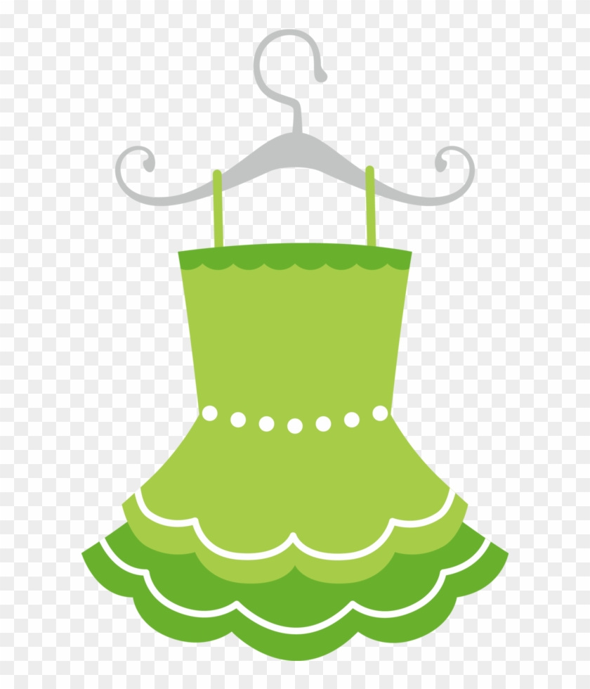 Say Hello - Green Dress Clip Art #1173589