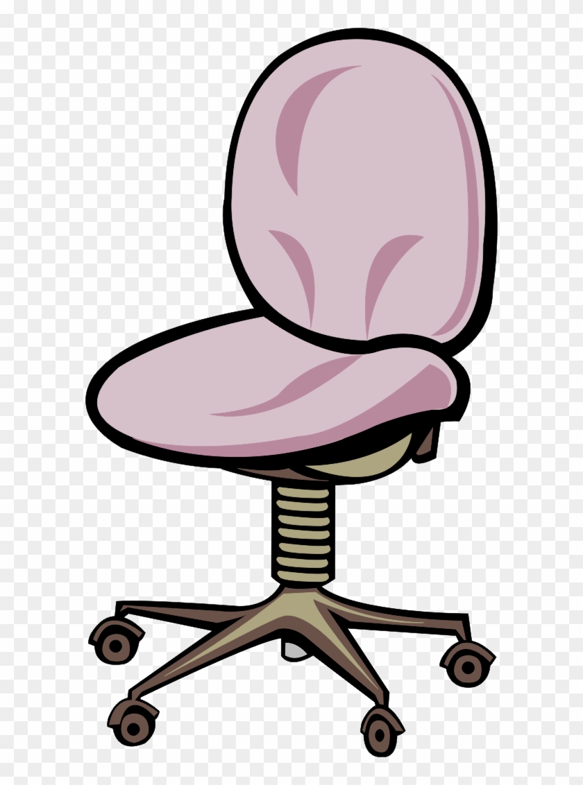 Office Chair Table Stool Clip Art - Cartoon Office Chair Transparent #1173679