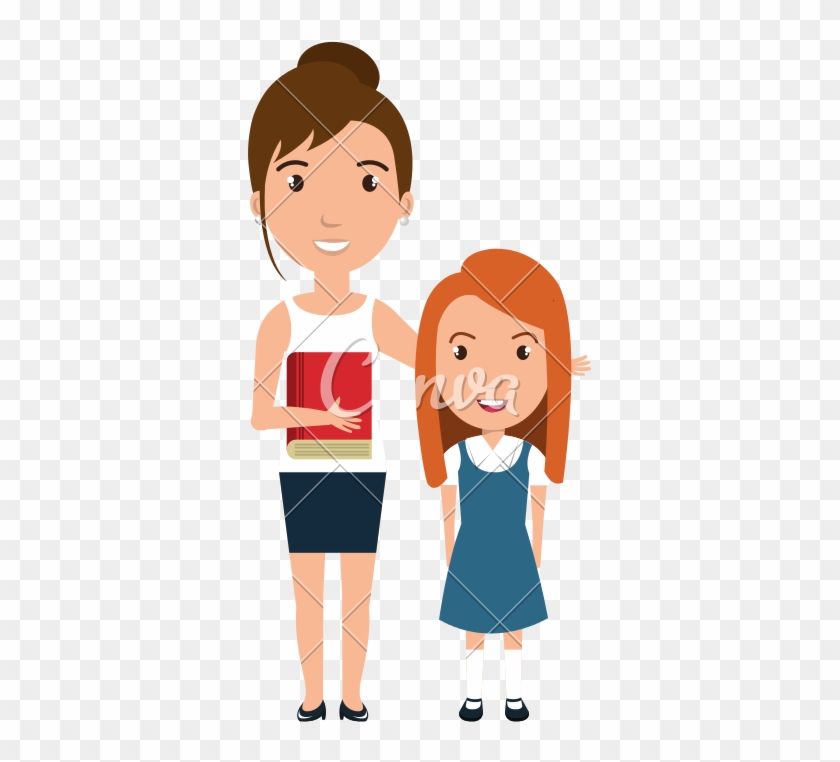 lecturer exposes female student clipart