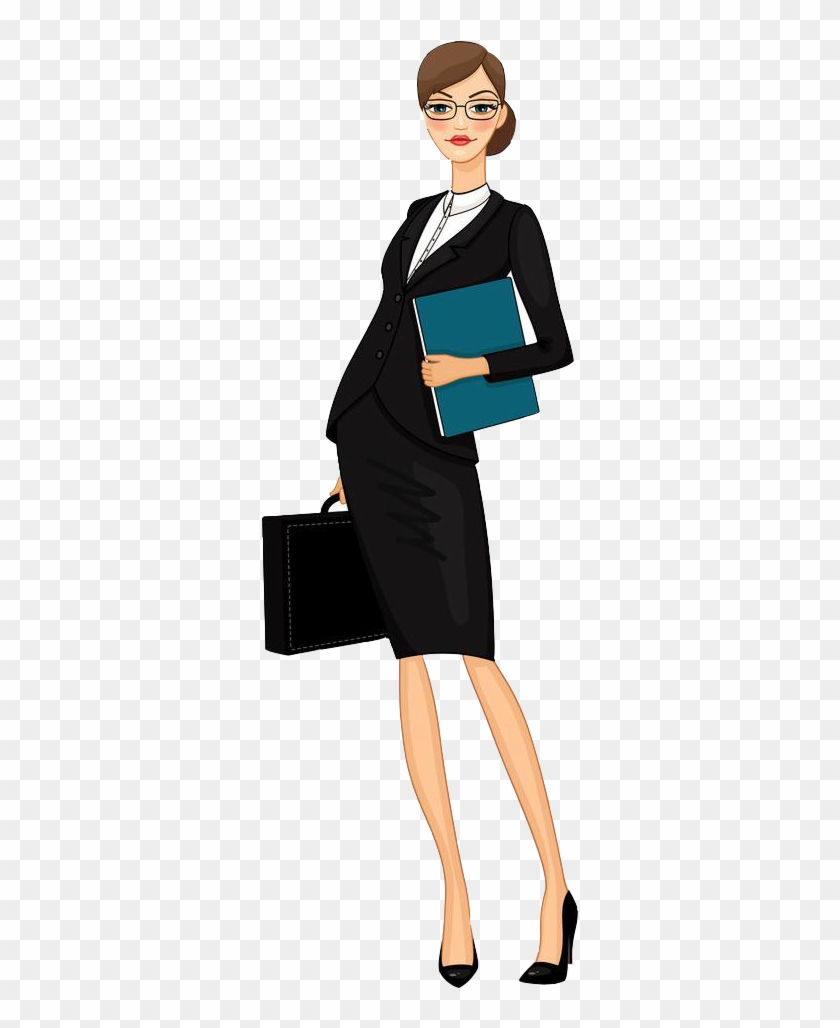 businesswoman clipart black and white flower