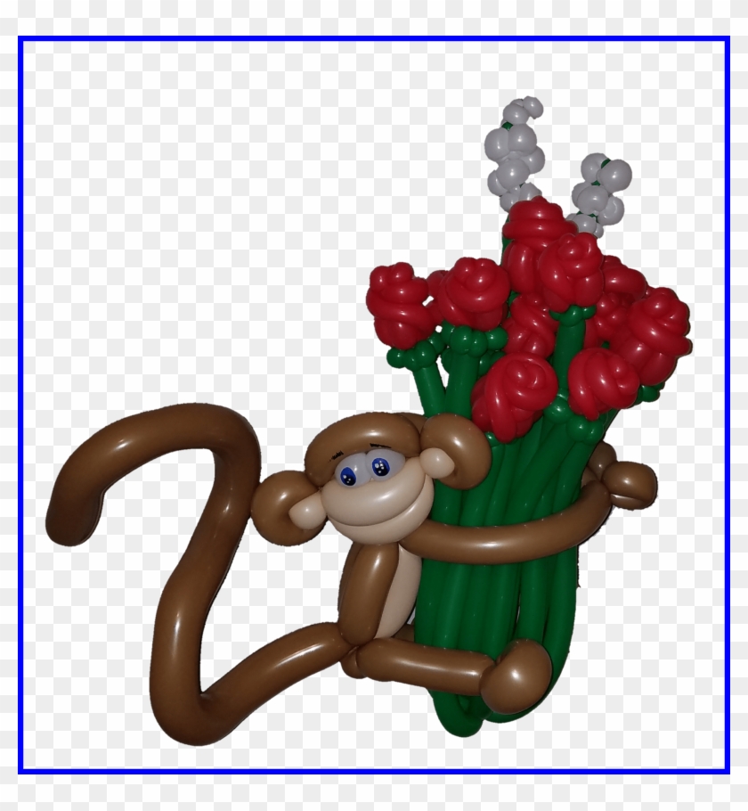 Bouquet Png Balloon Bouquet Png Awesome Adorable Monkey - Flower Bouquet #1173805