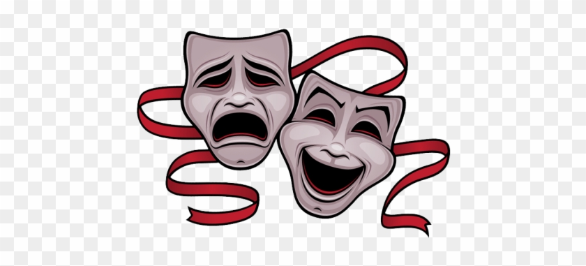 Two Smiling Masks - Tragic And Comedy Masks #1173857