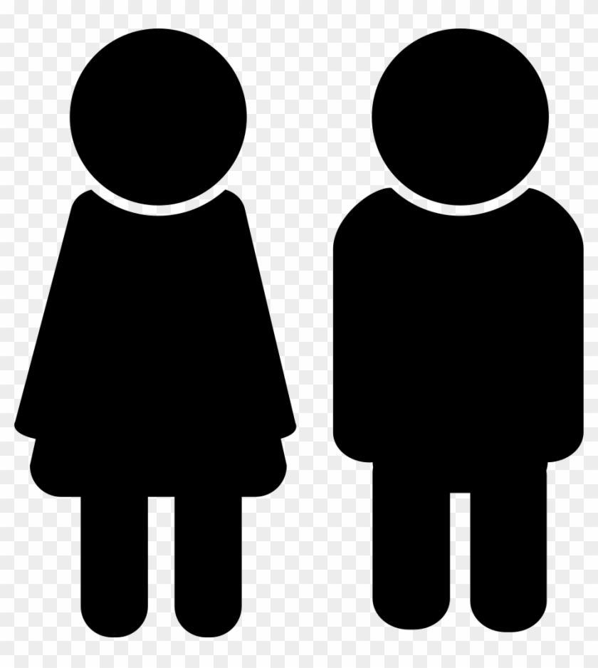 16 Woman Silhouette Icon Images - Male And Female Avatar #1174332
