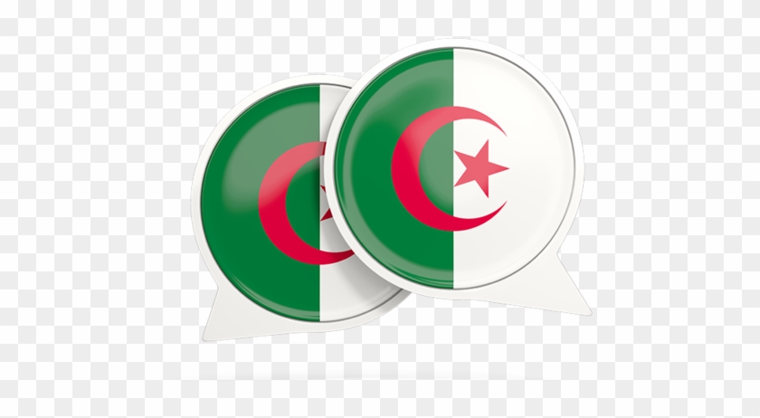 Illustration Of Flag Of Algeria - Algeria Flag #1174411