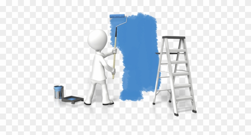 Preparing To Sell Your Business - Stickman Works Painter On A Ladder #1174513