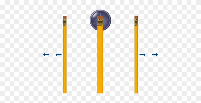 Keeping The Middle Pencil Single Like This Strengthens - Exercise For Double Vision #1174539