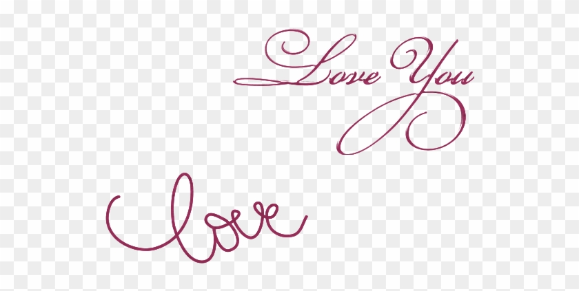 Love Word Art Png Download - Calligraphy #1174648