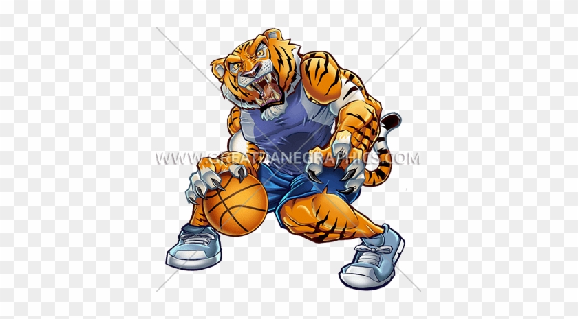 Basketball Tiger - Tiger With A Basketball #1174674