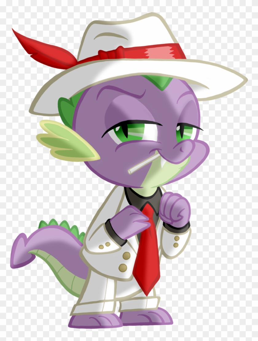 Spike Noir By Tygerbug - Spike Mlp Gangster #1174754