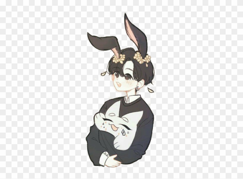 Fan Art Drawing Bts Anime - Jungkook Bunny Hybrid #1174899