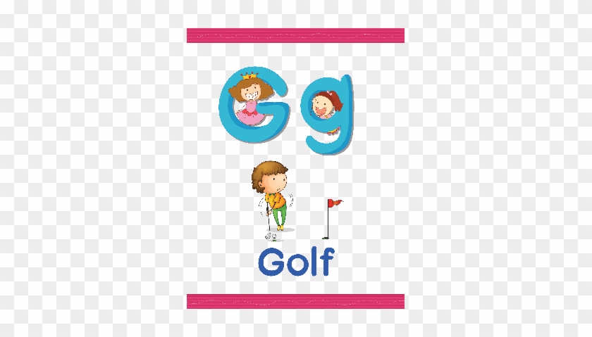Jump Clipart Golf - Alphabet #1174912