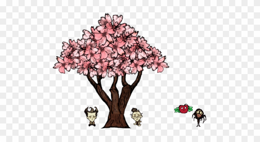 Cherry Tree, Cartoon, Tree Png Image And Clipart For - Cartoon #1174940