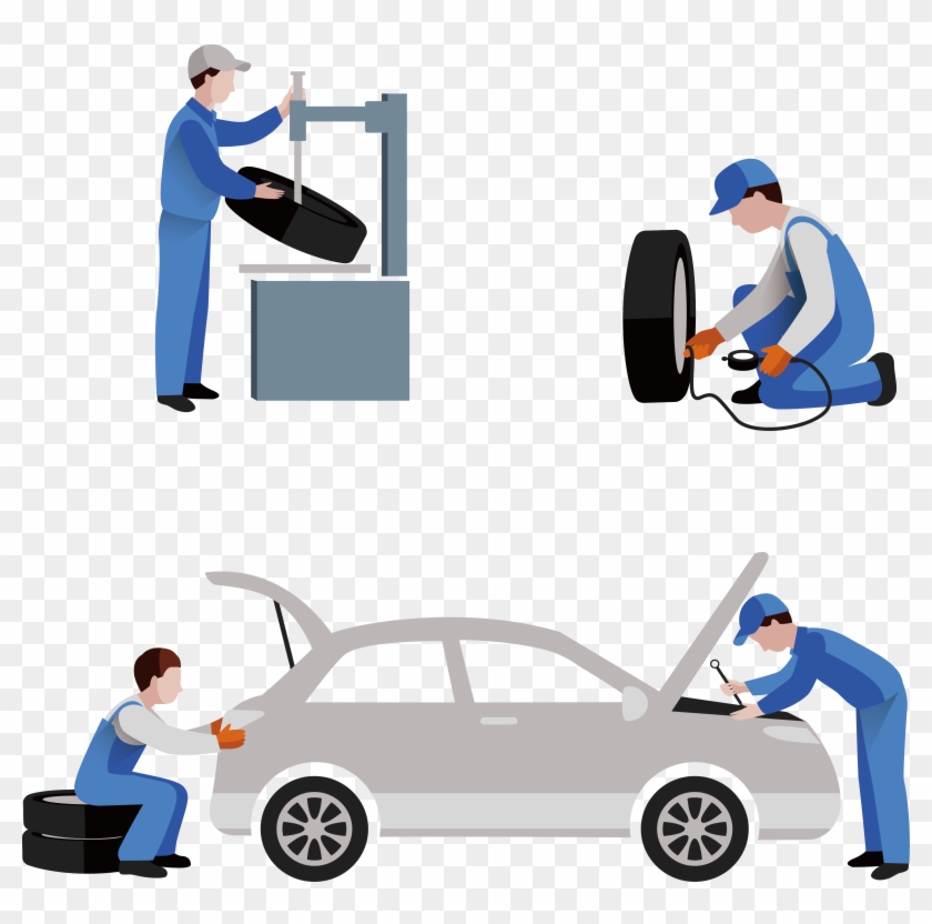 Car Repair Tire Repair - Mechanical Png Car #1174960