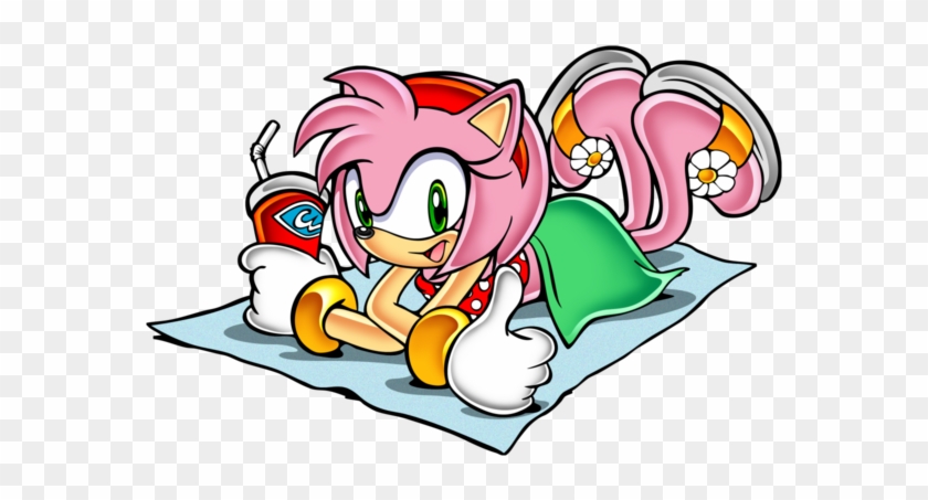 That Is Because Amy Is A 'cute' Character Instead Of - Sonic The Hedgehog Beach Time #1175056