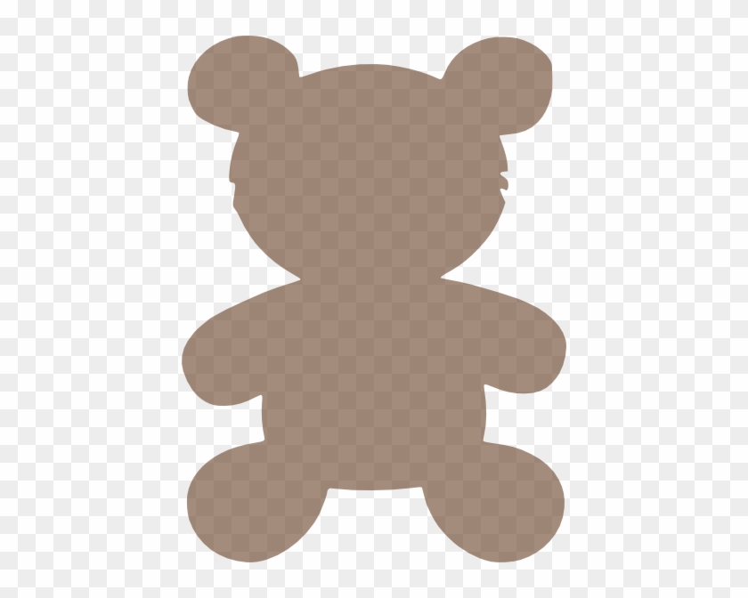 Teddy Bear Svg Clip Arts 432 X 592 Px - Teddy Bear Silhouette Vector Free #1175079