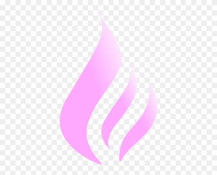 Blue Flame Simple Pink White Clip Art At Clker Com - Clip Art #1175124