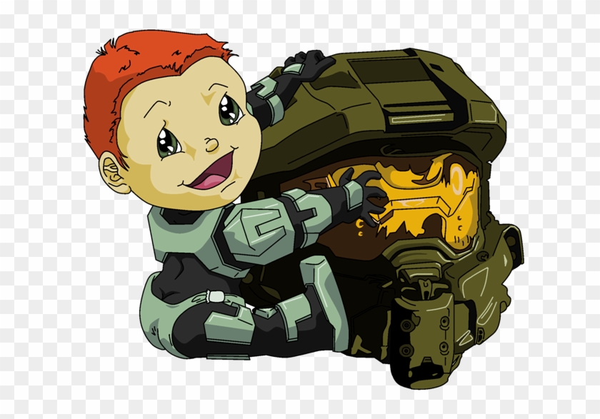 Master Chief Infant Chibi 1 By Scintillant-h - Master Chief X Kelly #1175166