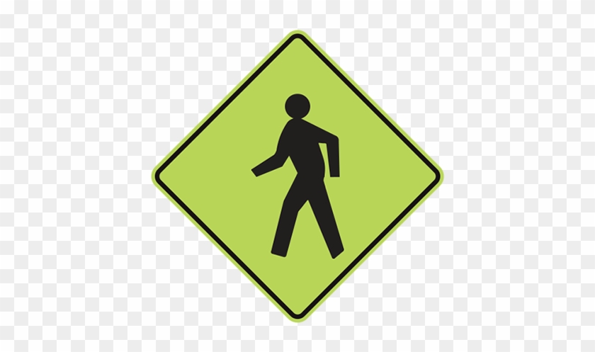 W11-2pedestrian Symbol - Pedestrian Crossing Sign #1175220