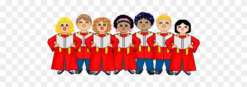 cartoon childrens choir clipart