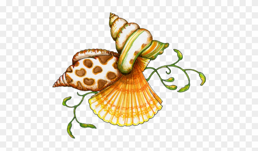 For Scrapbooking At The Beach - Seashell Clip Art Free #1175284