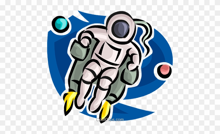 Astronaut With Jet Pack Royalty Free Vector Clip Art - Clip Art #1175307
