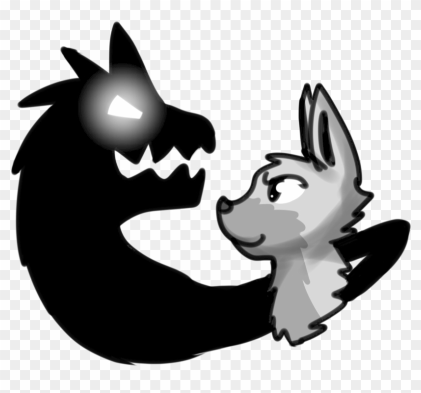 Some Random Wolf With An Evil Shadow By Crazy-melvis - Gray Wolf #1175643