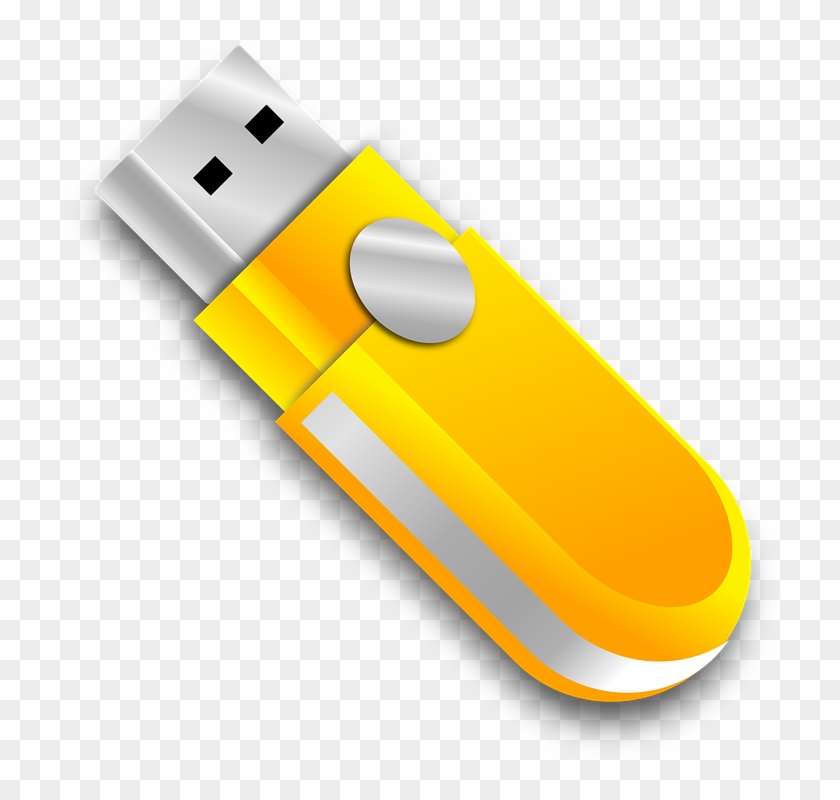 Usb Clipart Flash Drive - Usb Flash Drive Clipart #1175674