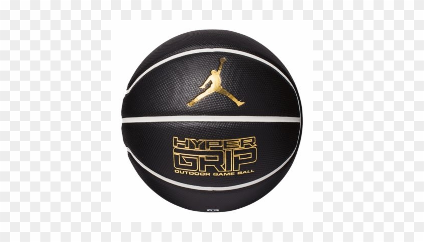 Jordan Hyper Grip Size 7 Basketball - Black And Gold Jordan Basketball #1175802