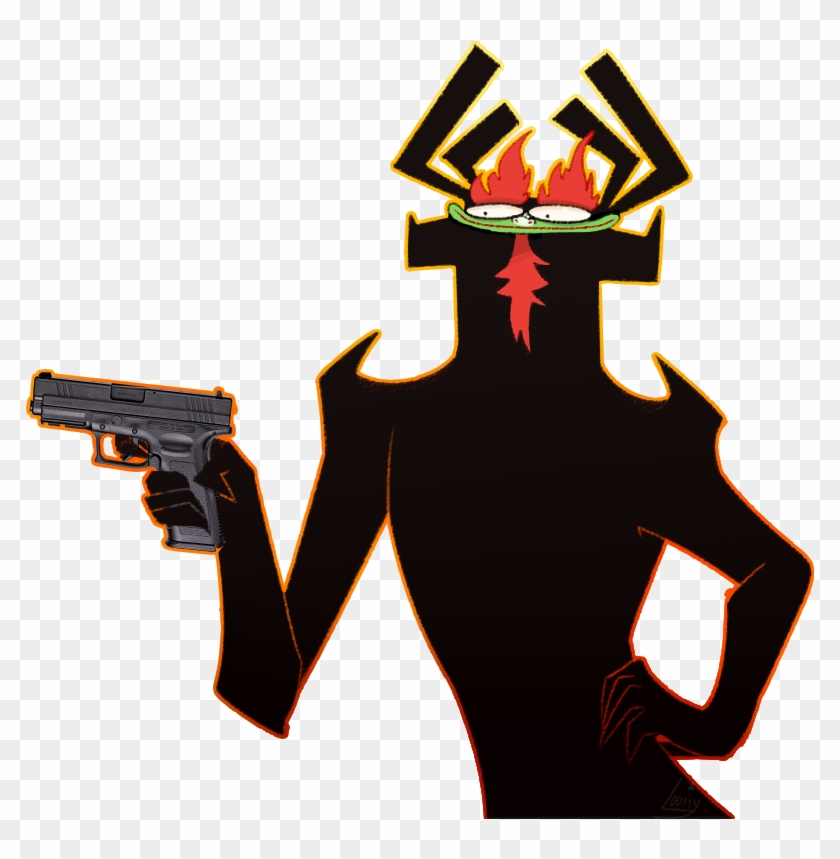 Eat Bullets By Triloomy - Samurai Jack Aku With A Gun #1175830