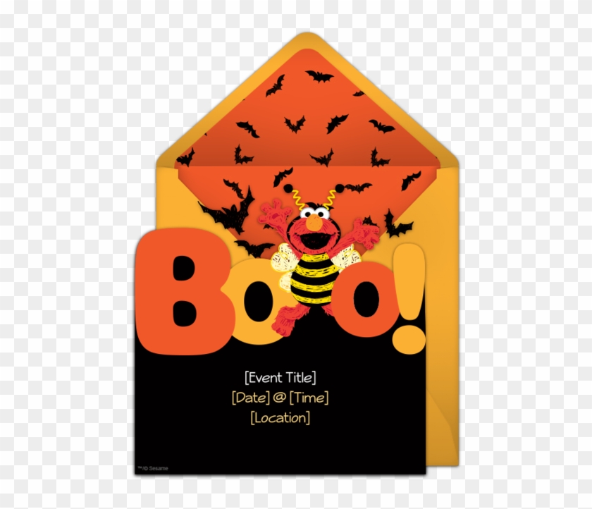 Free Elmo Boo Invitations Elmo, Halloween Parties And - Elmo Halloween Birthday Party #1176014