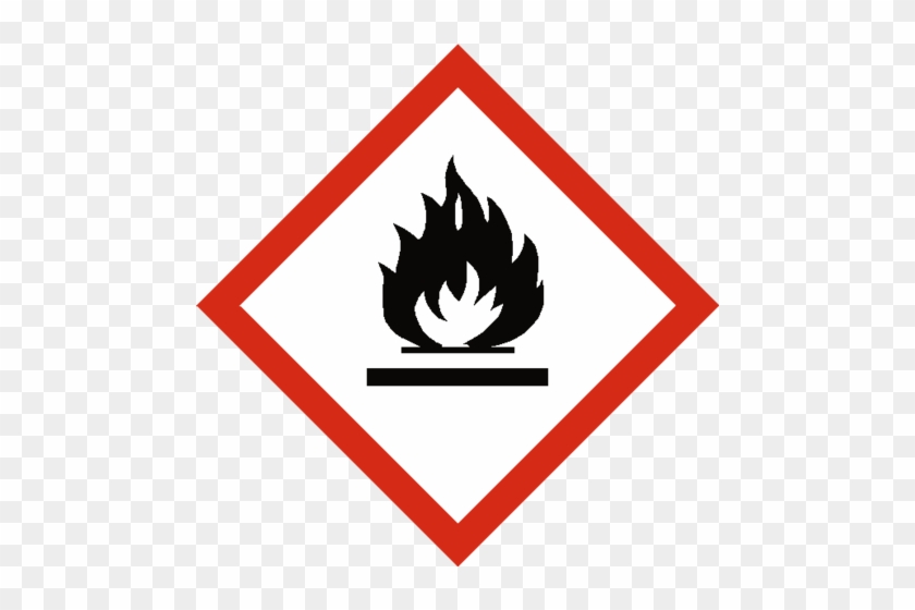 Flammable Coshh Label - Long Term Health Hazard Symbol #1176018