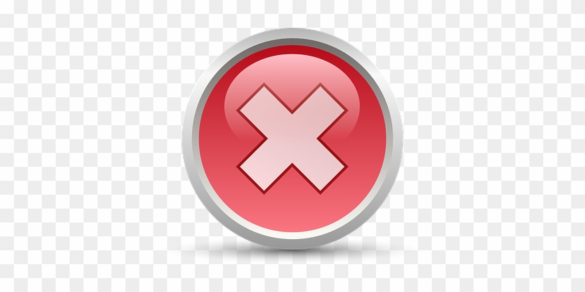 Cancel No Symbol Sign Wrong Mark Choice Ne - Arrow Clip Art #1176023