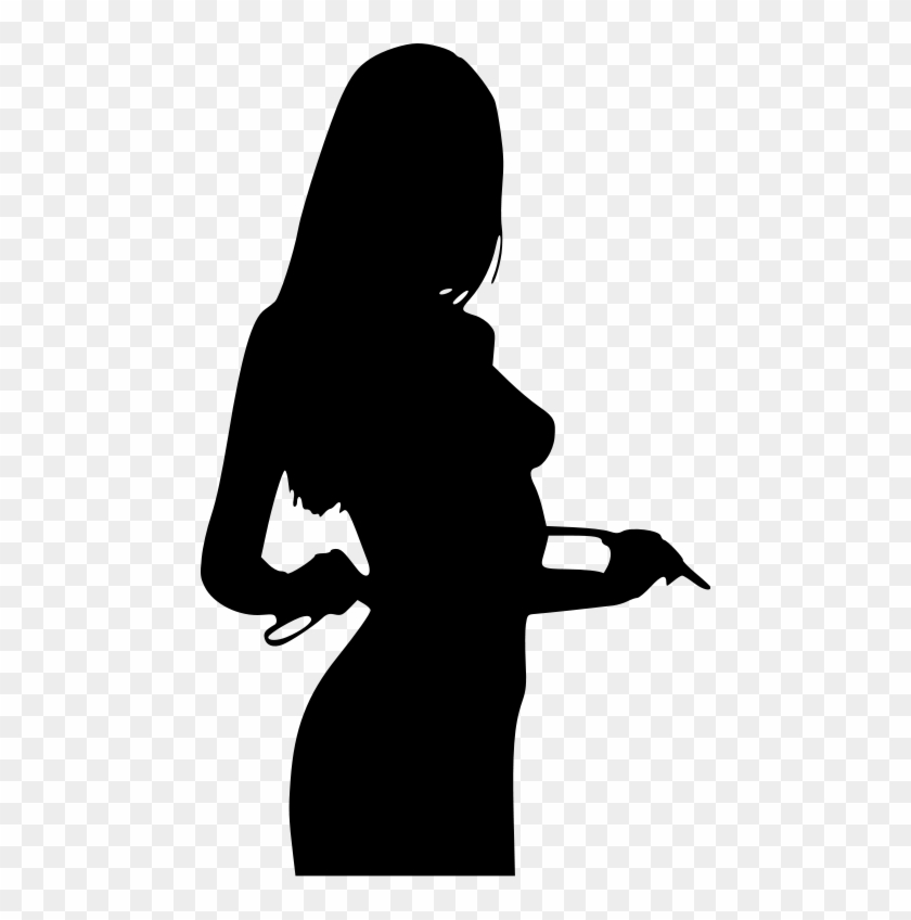 File - Silhouetted Domme - Svg - Female Silhouette #1176070