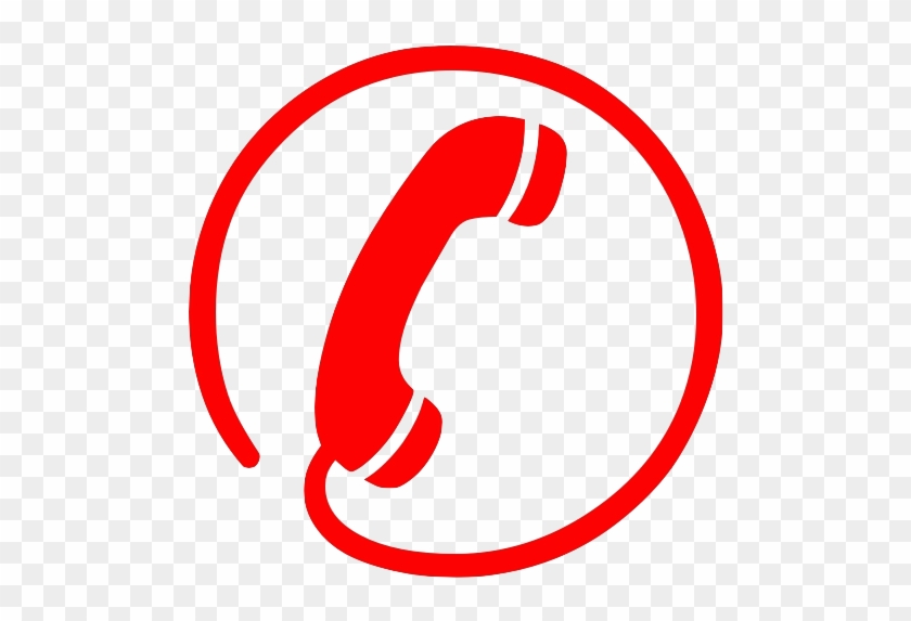 Phone Icon - Telephone Icon Red Png #1176173