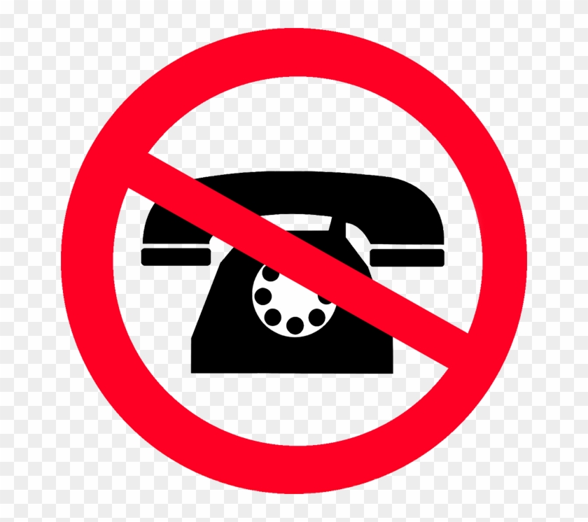 No Phones Logo - Interdiction De Stationner Camping Car #1176196