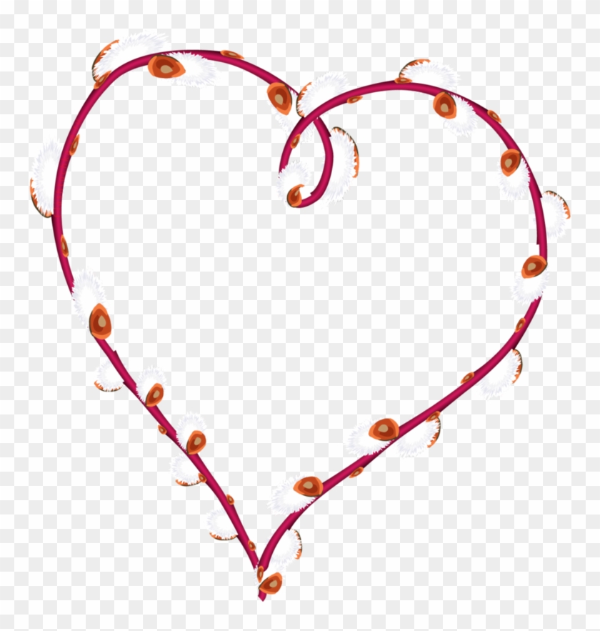 Willow Heart Shape Isolated By Flashtuchka On Deviantart - Clip Art Heart Shapes Transparent #1176280
