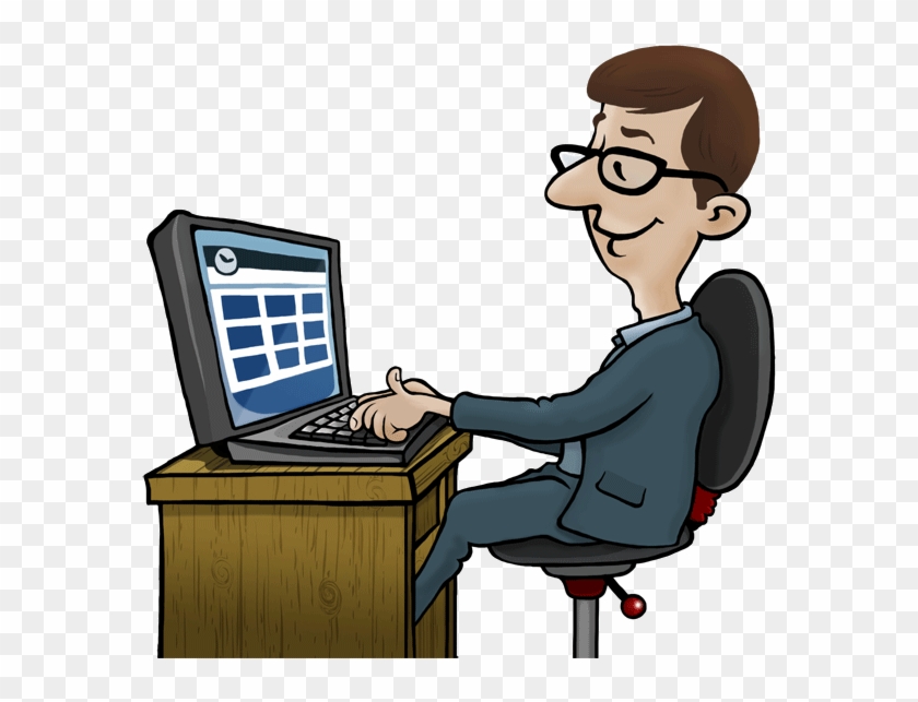 Free Employee Computer Monitoring Software For Office - Employee Computer Cartoon #1176415