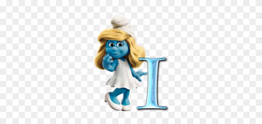 A-z, Smurfette, Smurfs, Free Alphabet, Png Graphics, - Smurfs Papa Smurf Clumsy And Smurfette #1176438