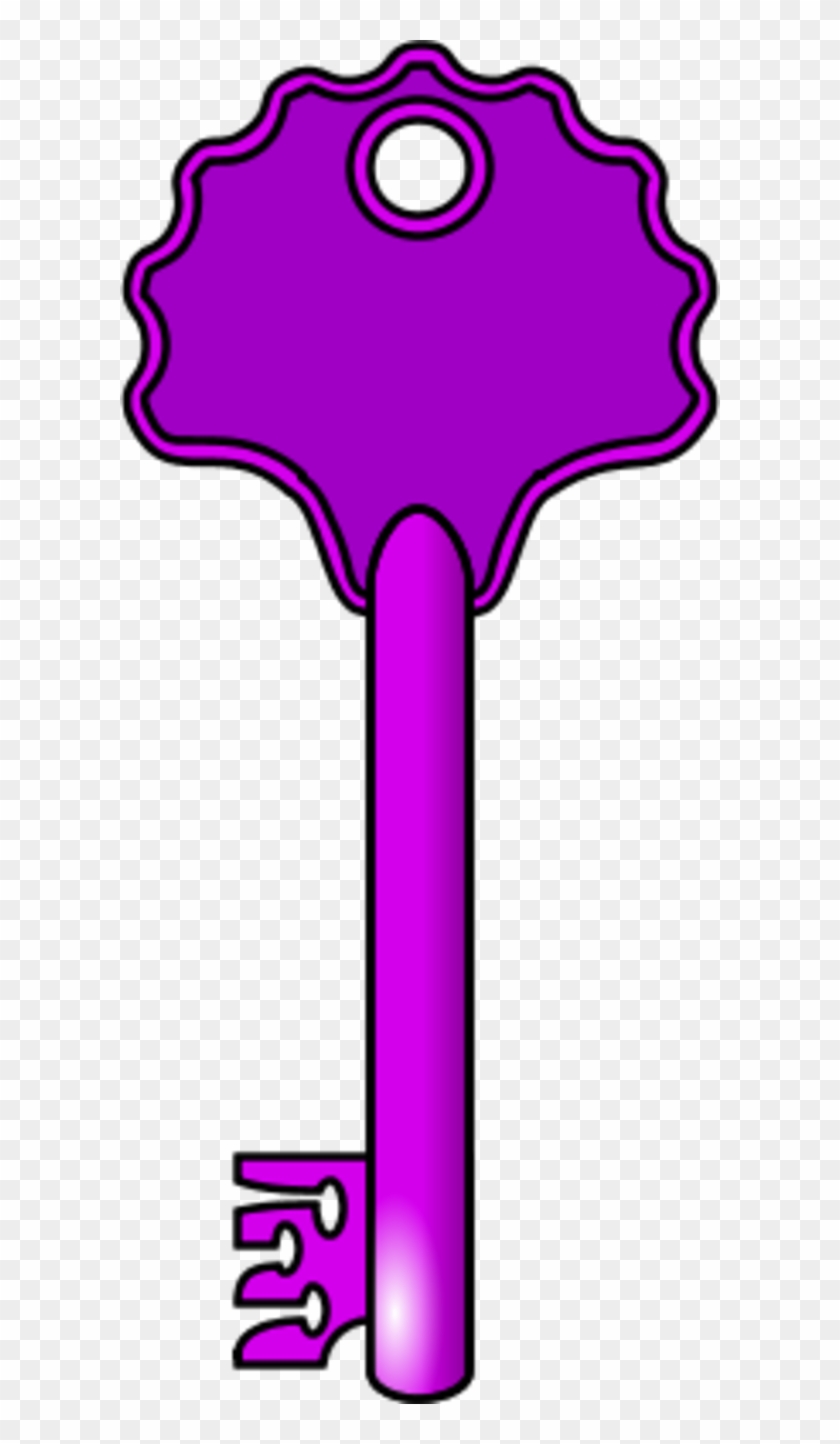 Clip Arts Related To - Purple Key Clip Art #1176482