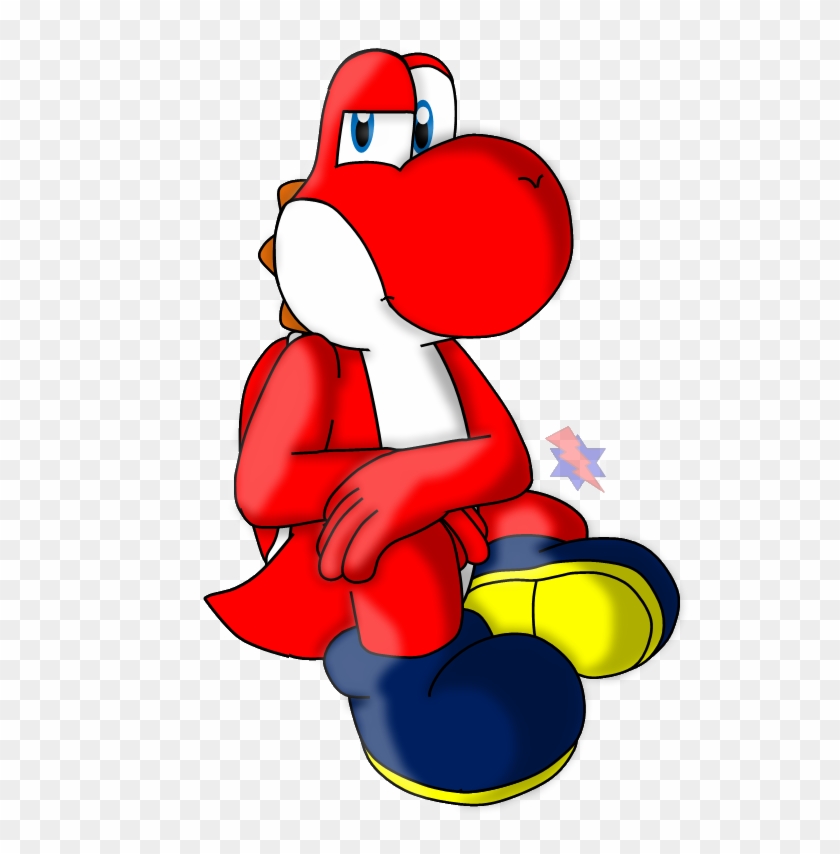 Mario & Yoshi Super Mario World New Super Mario Bros - Red Yoshi #1176492