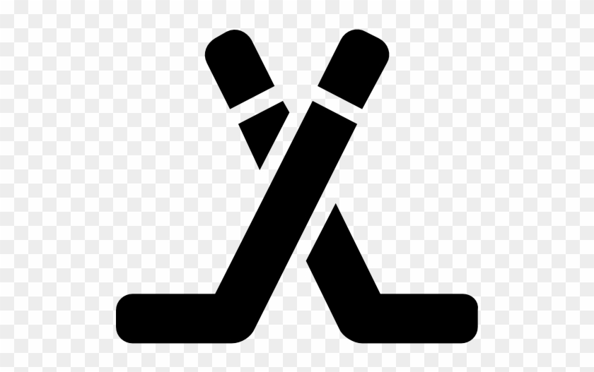 Hockey Sticks Cross Free Icon - Cross Of Hockey Sticks #1176508