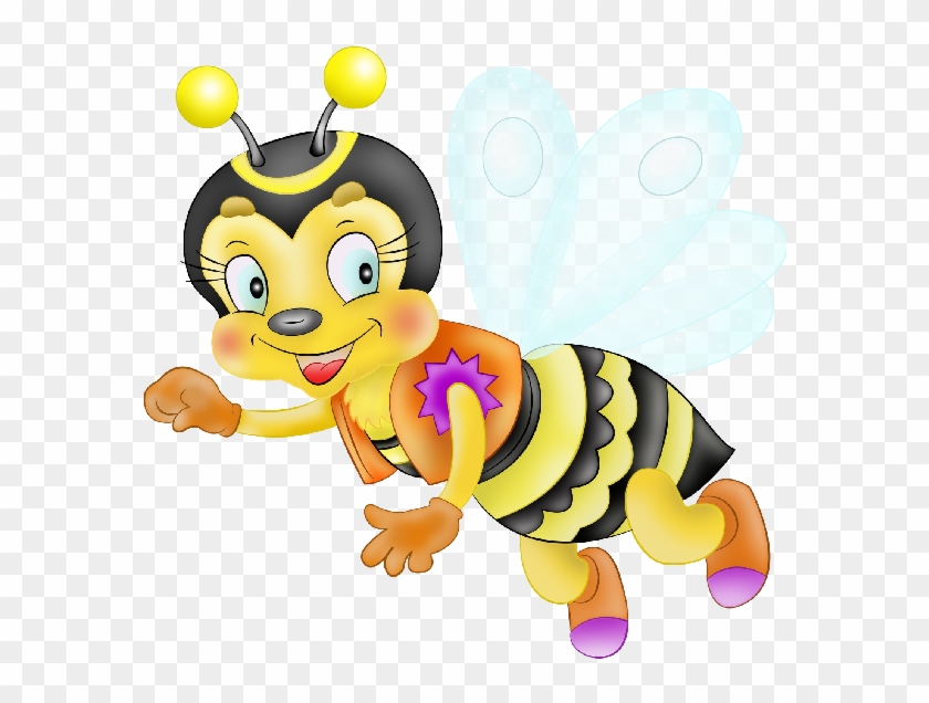 Cute Funny Cartoon Bees - Bee #1176534