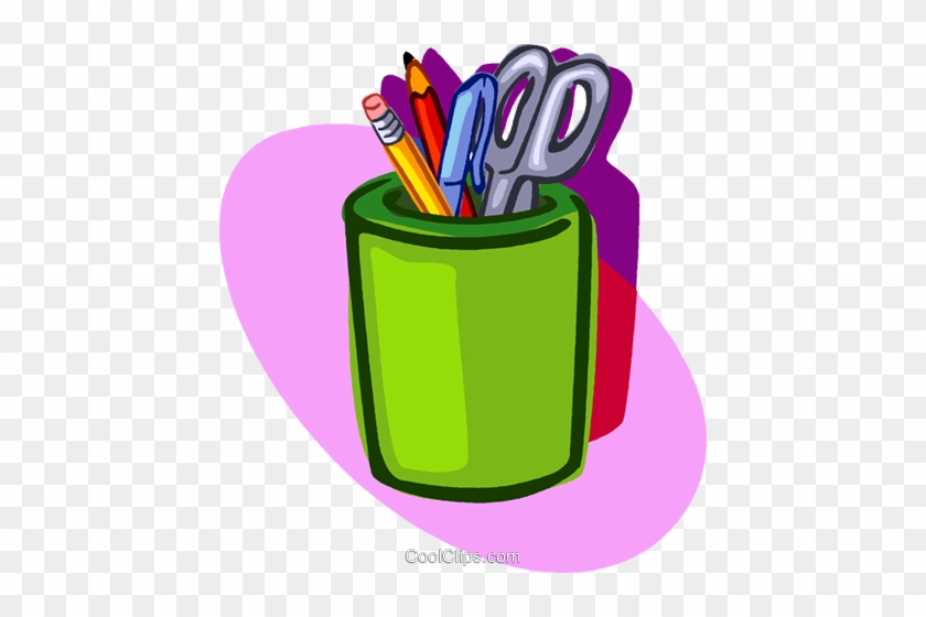 Cup Of Pencils Collected Over Years Royalty Free Vector - Art And Craft Clipart #1176540